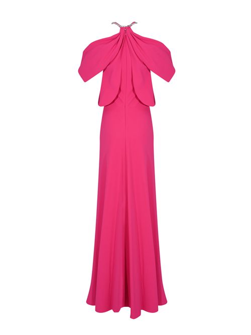 Abito lungo in cady con fiocco gioiello ALBERTA FERRETTI | U0411 16340216